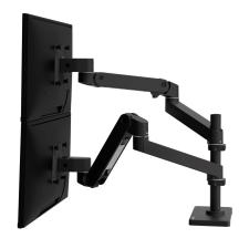 Ergotron LX Pro Dual Asztali monitor tartó sötétszürke tv állvány és fali konzol