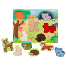 Érintésfejlesztő 3D kirakó - Erdő állatai puzzle, kirakós
