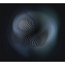  Erismann ELLE Decoration 2, 2238-20 GALAXY Geometrikus 3D galaktikus fantázia Vasarely nyomán fekete kék szürke ezüst falpanel tapéta, díszléc és más dekoráció