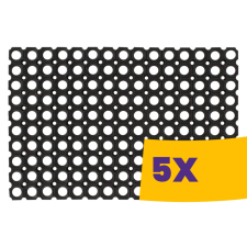  Erős gumi lábtörlő fekete 50x100cm (Karton - 5 db) lakástextília