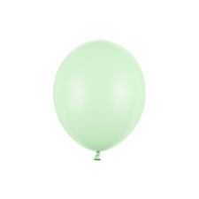 Erős Lufi 30cm Pasztell pisztácia zöld (100 db) party kellék