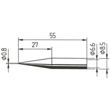 Ersa 842 pákahegy, forrasztóhegy 842 SD ceruza formájú hegy 0.8 mm (0842SD) forrasztási tartozék