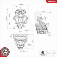 ESEN SKV felfüggesztés, motor 75SKV185 autóalkatrész