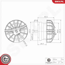 ESEN SKV felfüggesztés, motor 75SKV416 autóalkatrész