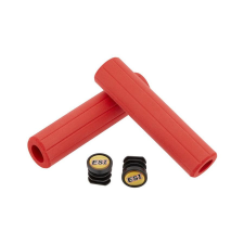 ESI Grips Ribbed Chunky vízálló bordázott szilikon szivacs markolat, 132x32 mm, piros kerékpár kormány