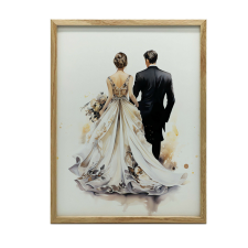 ESKÜVŐI ÁLMOK FALI PLAKÁT KERET NÉLKÜL 70x100 CM grafika, keretezett kép