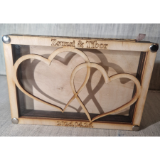  Esküvői ceremónia , homokceremónia gravírozott dekorációs kellék