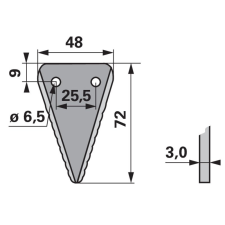 ESM Kaszapange ESM 00442307 - 72 mm autóalkatrész