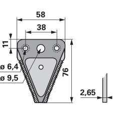 ESM Kaszapange ESM 00442312 - 76 mm autóalkatrész