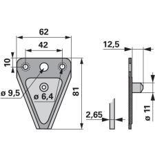 ESM Kaszapange ESM 00633262 - 81 mm autóalkatrész
