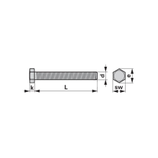 ESM Rögzítőcsavar csomag 00905176 - M8 x 12 mm (100 db) autóalkatrész