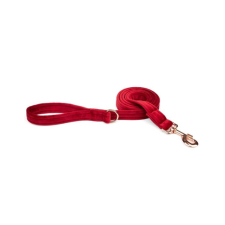 ESME FOR DOG Velúr cseresznye kutyapóráz 150cm/2cm nyakörv, póráz, hám kutyáknak