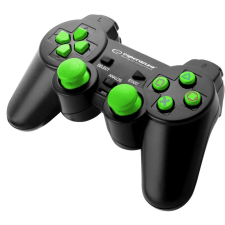 Esperanza EG106 PC/PS2/PS3 Corsair gamepad fekete-zöld videójáték kiegészítő