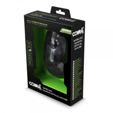 Esperanza mx207 cobra optikai gaming egér zöld (egm207g) egér