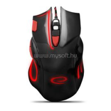 Esperanza MX401 Hawk gamer vezetékes egér (fekete-piros) (ESPERANZA_EGM401KR) egér