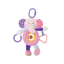 Espiro Lorelli Toys plüss csörgőjáték - Pink elefánt csörgő
