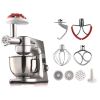Espressions MixMaster Combo  tálas turmixgép, 1200W, 4,5L, Húsdaráló tartozék, 12 sebességfokozat, LCD kijelző, Rozsdamentes acél