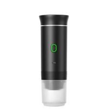  Espresso kávéfőző, hordozható kivitel, 3 az 1-ben kompatibilitás, fekete kávéfőző