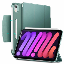 ESR Apple iPad Mini (2021) (8.3), mappa tok, Smart Case, Apple Pencil tartóval, mágneses csattal, ESR Ascend, sötétzöld tablet tok