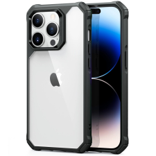 ESR Apple iPhone 14 Pro Max, Szilikon tok, műanyag hátlappal, légpárnás sarok, közepesen ütésálló, ESR Air Armor, átlátszó/fekete tok és táska