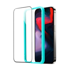 ESR Apple iPhone 15 Pro Max Edzett üveg kijelzővédő + segédkeret mobiltelefon kellék