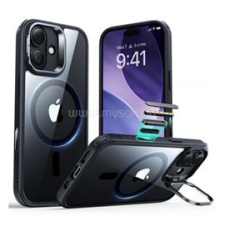 ESR CLASSIC HYBRID szilikon telefonvédő (ütésállóság, légpárnás sarok, kitámasztó, MagSafe) FEKETE (GP-174880) tok és táska