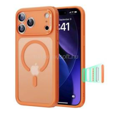 ESR CLASSIC HYBRID szilikon telefonvédő (ütésállóság, légpárnás sarok, kitámasztó, MagSafe) NARANCSSÁRGA (GP-180247) tok és táska