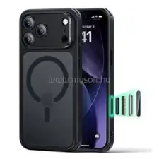 ESR CLASSIC HYBRID szilikon telefonvédő (ütésállóság, légpárnás sarok, MagSafe) FEKETE (GP-181686) tok és táska