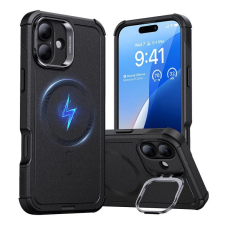 ESR Cyber Tough HaloLock hátlaptok kitámasztóval Apple iPhone 16 fekete tok és táska