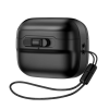 ESR pulse halolock műanyag tok (ütésállóság, csuklópánt, magsafe) fekete Apple airpods pro 1/2