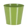 Esschert Design Cink virágcserép, 16 cm átmérőjű, zöld
