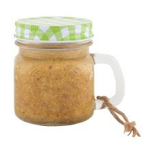 Esschert Design Mogyoróvaj eleség üveg bögrében, zöld madáreledel