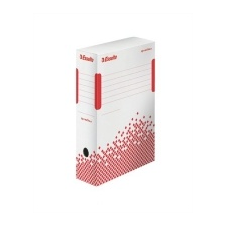 ESSELTE Archiváló doboz, A4, 100 mm, újrahasznosított karton, "Speedbox", fehér irattartó