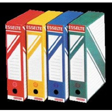 ESSELTE Archiváló doboz, A4, 80 mm, karton, ESSELTE "Standard", kék irattartó