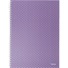 ESSELTE Colour'Breeze 80 lapos A4 kockás spirálfüzet - Lila (628479) füzet