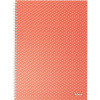 ESSELTE Colour Breeze A4, 80 lap, vonalas, korall