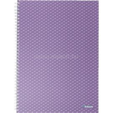 ESSELTE ColourBreeze A4 kockás levendula spirálfüzet (ESSELTE_628479) füzet