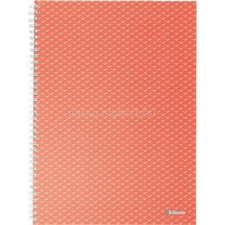 ESSELTE ColourBreeze A4 vonalas korall spirálfüzet (ESSELTE_628483) füzet