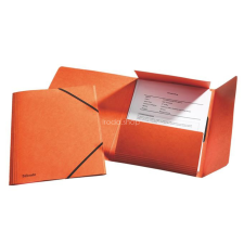 ESSELTE Gumis mappa, 15 mm, prespán, A4, ESSELTE &quot;Rainbow&quot;, narancssárga mappa