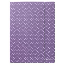 ESSELTE Gumis mappa, karton, A4, ESSELTE "Colour`Breeze", levendula mappa
