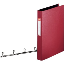 ESSELTE Gyûrûs könyv, 4 gyûrû, 42 mm, A4, PP/PP, ESSELTE "Standard", bordó gyűrűskönyv