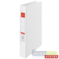 ESSELTE Gyűrűs könyv, 2 gyűrű, 42 mm, A4, PP, ESSELTE "Standard", Vivida fehér gyűrűskönyv