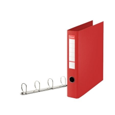 ESSELTE Gyűrűs könyv, 4 gyűrű, D alakú, 60 mm, A4 maxi, PP/PP, Esselte Jumbo, Vivida piros (82403) gyűrűskönyv