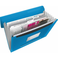  ESSELTE Harmonikamappa, A4, PP, 6 rekeszes, ESSELTE &quot;Vivida&quot;, kék mappa