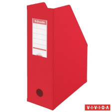 ESSELTE Iratpapucs, PVC/karton, 100 mm, összehajtható, ESSELTE, Vivida piros munkavédelmi cipő