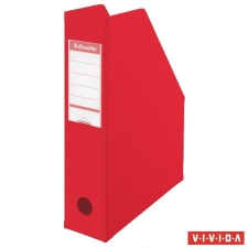 ESSELTE Iratpapucs, PVC/karton, 70 mm, összehajtható, ESSELTE, Vivida piros irattartó