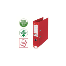ESSELTE Iratrendező, 75 mm, A4, élvédő sínnel, ESSELTE "No.1", piros mappa