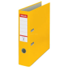 ESSELTE Iratrendező, 75 mm, A4, PP/karton, élvédő sínnel, ESSELTE "Economy", sárga