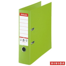 ESSELTE Iratrendező, 80 mm, A4, PP, élvédő sínnel, ESSELTE "Standard Plus", Vivida zöld irattartó
