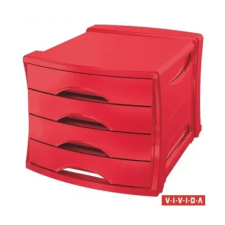 ESSELTE Irattároló, műanyag, 4 fiókos, ESSELTE "Europost" irattartó